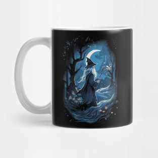 Wizard at Night - Anime Style - Fantasy Mug